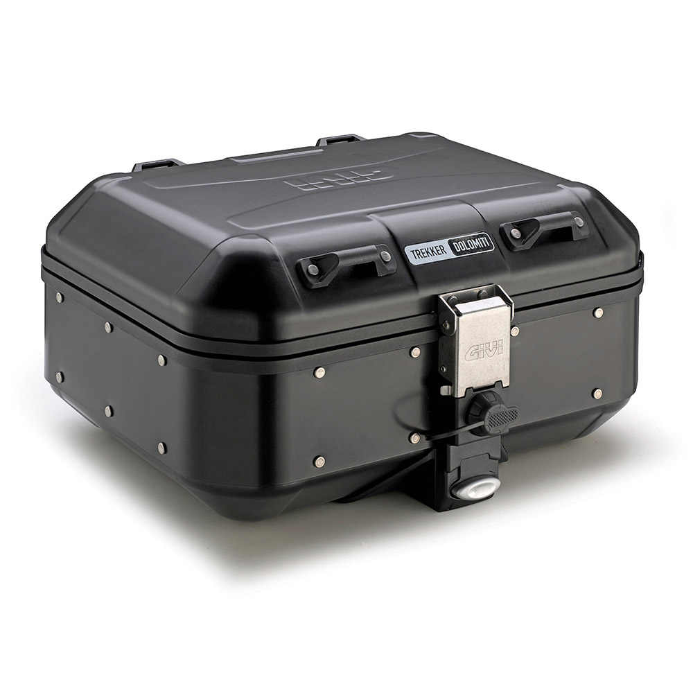 Givi - Rounded aluminium side-cases Dolomiti - DLM30B TREKKER DOLOMITI Black Line