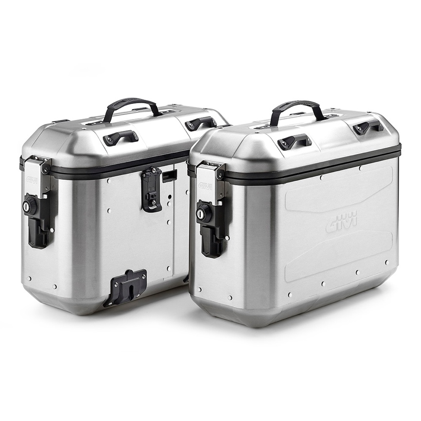 Givi - Rounded aluminium side-cases Dolomiti - DLMK36 TREKKER DOLOMITI