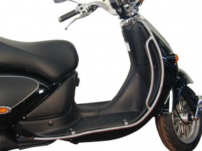Engine protection bar - chrome for Aprilia Habana 50 - 125 Custom/Mojito