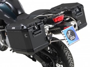Sidecarrier Cutout stainless steel incl. Xplorer black sideboxes for BMW F 850 GS Adventure (2019-)