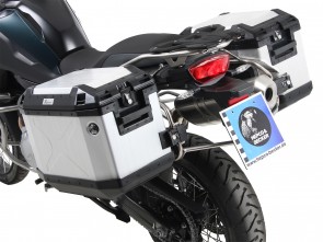Sidecarrier Cutout stainless steel incl. Xplorer silver sideboxes for BMW F 850 GS Adventure (2019-)