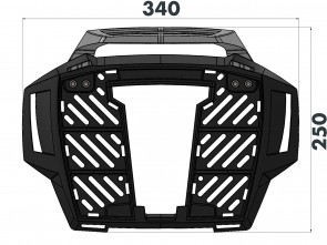 Alurack topcasecarrier - black for BMW F 850 GS Adventure (2019-)