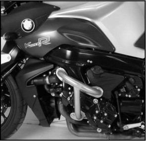 Engine protection bar - black for BMW K 1200 / 1300 R