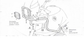 Tankguard - silver for BMW R 850/1100 GS