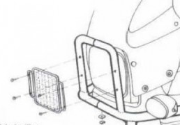 Headlight grill for BMW R 850/1100 GS