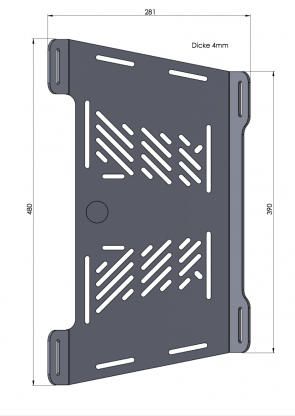 Modelspecific rear enlargement for BMW R 1100 GS / 1150 GS