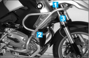 Tankguard - black for BMW R 1200 GS from 2008