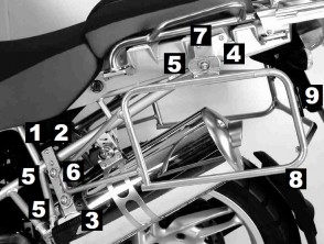 Sidecarrier Lock-it - black for BMW R 1200 GS Adventure 2006-2013
