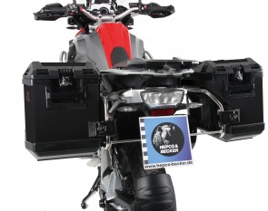 Sidecarrier Cutout stainless steel incl. Xplorer black sideboxes for BMW R1200 GS LC (2013-2018)