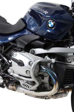 Engine protection bar - silver for BMW R 1200 R until 2010