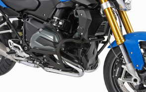 Engine protection bar - black for BMW R 1200 RS from 2015