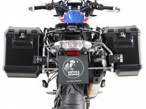 Sidecarrier Cutout stainless steel incl. Xplorer black sideboxes for BMW R1250GS (2018-)