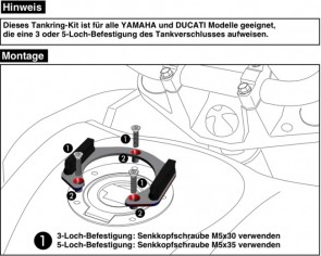 Tankring Lock-it for Ducati Monster 1200 / R 2013-> for Ducati Monster 1200 / R 2013->