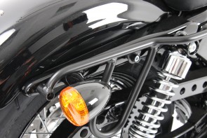 Saddlebag holder Cutout - black for Harley-Davidson Sportster 883 Roadster/Iron 883/Super Low/ 8