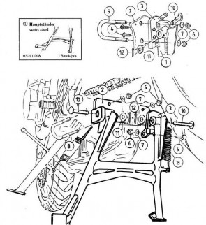 Center Stand for Honda CB 600 F Hornet 2003-2006