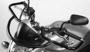 Driving school protection bar front - black for Honda CB 600 F Hornet 2007-2010