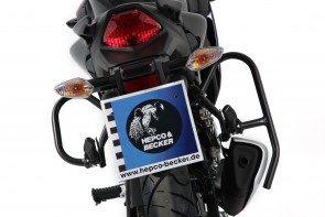 Driving school protection bar back - black for Honda CBR 125 R until 2010