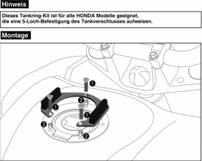 Tankring Lock-it for Honda CBR 500 R (2016-2018)
