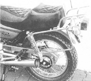 Side- and Topcasecarrierset – chrome for Honda CM 250 C / T