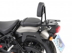 Sissybar with rearrack - black for Honda CMX500 Rebel from 2017