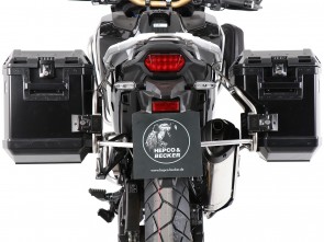 Sidecarrier Cutout stainless steel incl. Xplorer black sideboxes for Honda CRF 1100L Africa Twin Adventure Sports (2020-)