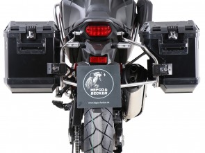 Sidecarrier Cutout stainless steel incl. Xplorer Cutout black sideboxes for Honda CRF 1100 L Africa Twin (2019-)