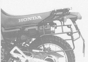 Sidecarrier permanent mounted - black for Honda NX 650 Dominator until 1991