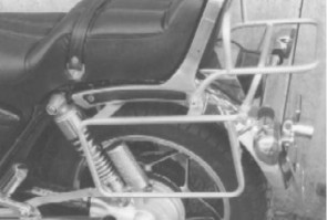 Side- and Topcasecarrierset – chrome for Honda VF 750 Custom