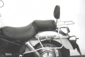Saddlebag tube-carrier for leatherbags - chrome for Honda VT 1100 C2 Shadow from 1995