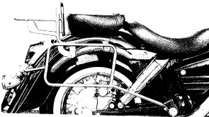 Sidecarrier permanent mounted - chrome for Honda VT 1100 C3 Shadow
