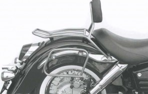 Saddlebag tube-carrier for leatherbags - chrome for Honda VT 1100 C3 Shadow
