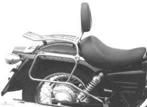 Saddlebag tube-carrier for leatherbags - chrome for Honda VT 125 C2 Shadow
