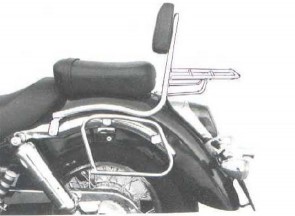 Saddlebag tube-carrier for leatherbags - chrome for Honda VT 750 C2 from 1997
