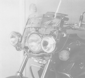 Twinlight-Set for Honda VT 750 D2 Black Widow with original wind srceen