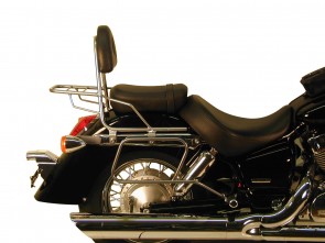 Saddlebag tube-carrier for leatherbags - chrome for Honda VT 750 Shadow 2004 -2007