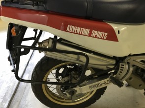 Sidecarrier permanent mounted - black for Honda Africa Twin XRV 650