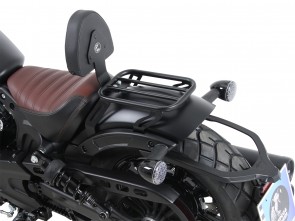 Solorack with backrest - black for Indian Scout Bobber from 2017