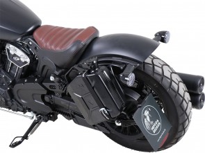 Canister 4 ltr. incl. holder left Cutout - black for Indian Scout Bobber (2017-)