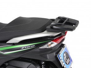 Easyrack topcasecarrier in combination with original rear rack - black for Kawasaki J 125 / 300 from 2014