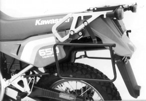 Sidecarrier permanent mounted - black for Kawasaki KLR 650 until 1992