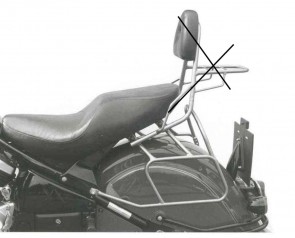 Saddlebag tube-carrier for leatherbags - chrome for Kawasaki VN 1500 Drifter