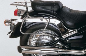 Saddlebag tube-carrier for leatherbags - chrome for Kawasaki VN 800 Classic from 1996