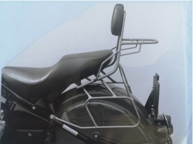 Saddlebag tube-carrier for leatherbags - chrome for Kawasaki VN 800 Drifter