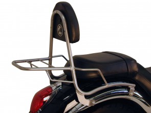 Sissybar with rearrack - chrome for Kawasaki VN 900 Classic / 900 Custom / Vulcan