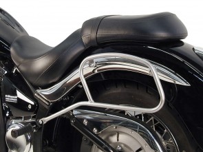 Saddlebag tube-carrier for leatherbags - chrome for Kawasaki VN 900 Classic / 900 Custom / Vulcan