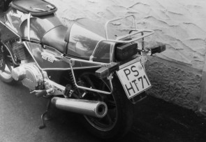 Side- and Topcasecarrierset – black for Laverda 1000 RGS 1983