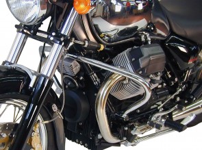 Engine protection bar - chrome for Moto Guzzi Cali. Stone,Jackal,Metal