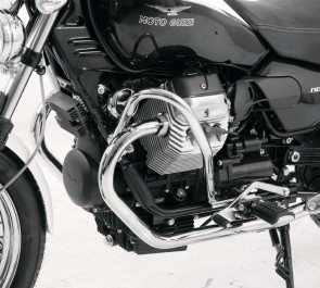 Engine protection bar - chrome for Moto Guzzi Nevada Classic V 750 ie / Aquilia Nera