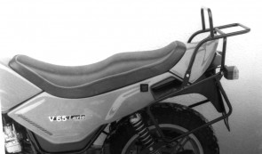 Side- and Topcasecarrierset – black for Moto Guzzi V 65 Lario