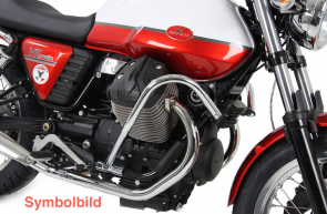 Engine protection bar - black for Moto Guzzi V 7 Classic / Cafè classic / Special